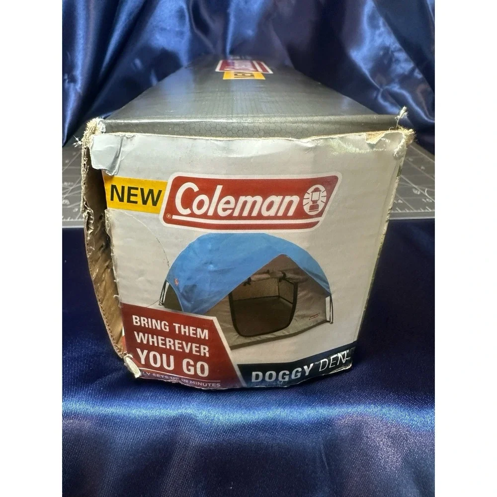Coleman Dog Tent Doggy Den Waterproof Pet Shelter In Box - Used 1x